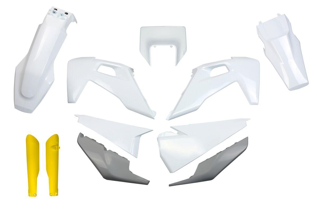 Ufo Gray/White Hukit623f@999 - Plastics Kit For Husqvarna Fc250 2022 - Grey