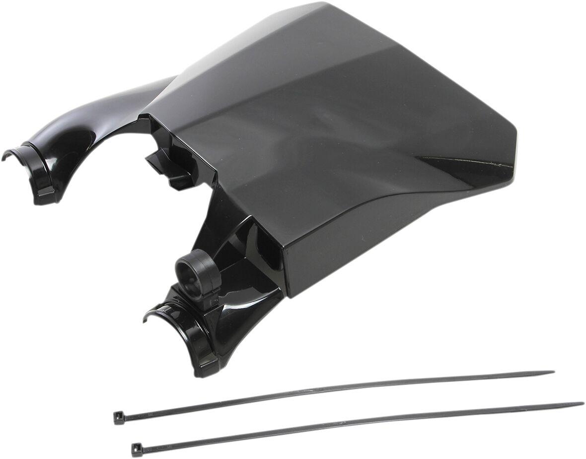 HO04679#001 - UFO Stadium Front Number Board With Fork Guards For Honda CRF250R 2018-2021 - Black