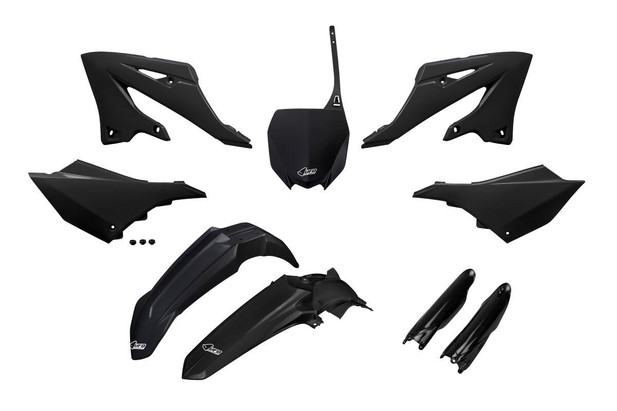 Ufo Black Yakit324f@001 - Plastics Kit For Yamaha Yz125 2022-2025