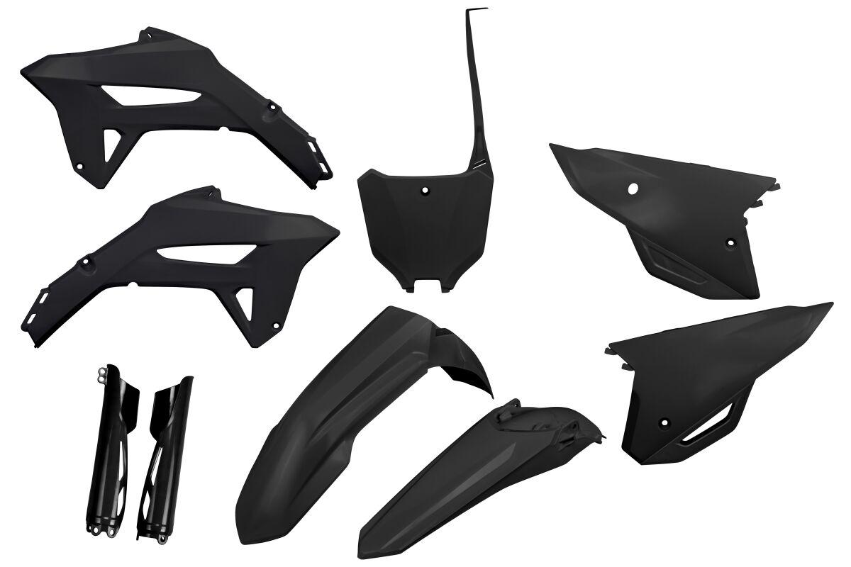 Ufo Black Hokit125f@001 - Plastics Kit For Honda Crf250r 2022-2024