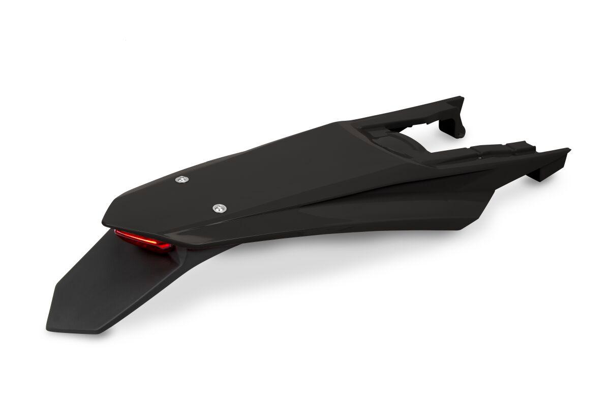 KT05022#001 - UFO Fender With LED Light For KTM EXC150 TBI 2024-2025 Rear - Black