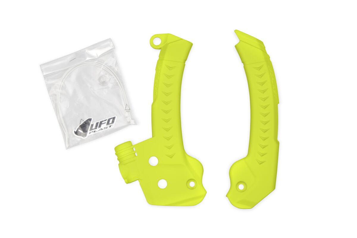 HU04320#104 - UFO Frame Guards For Husqvarna FC250 2023-2024 - Fluorescent/Yellow