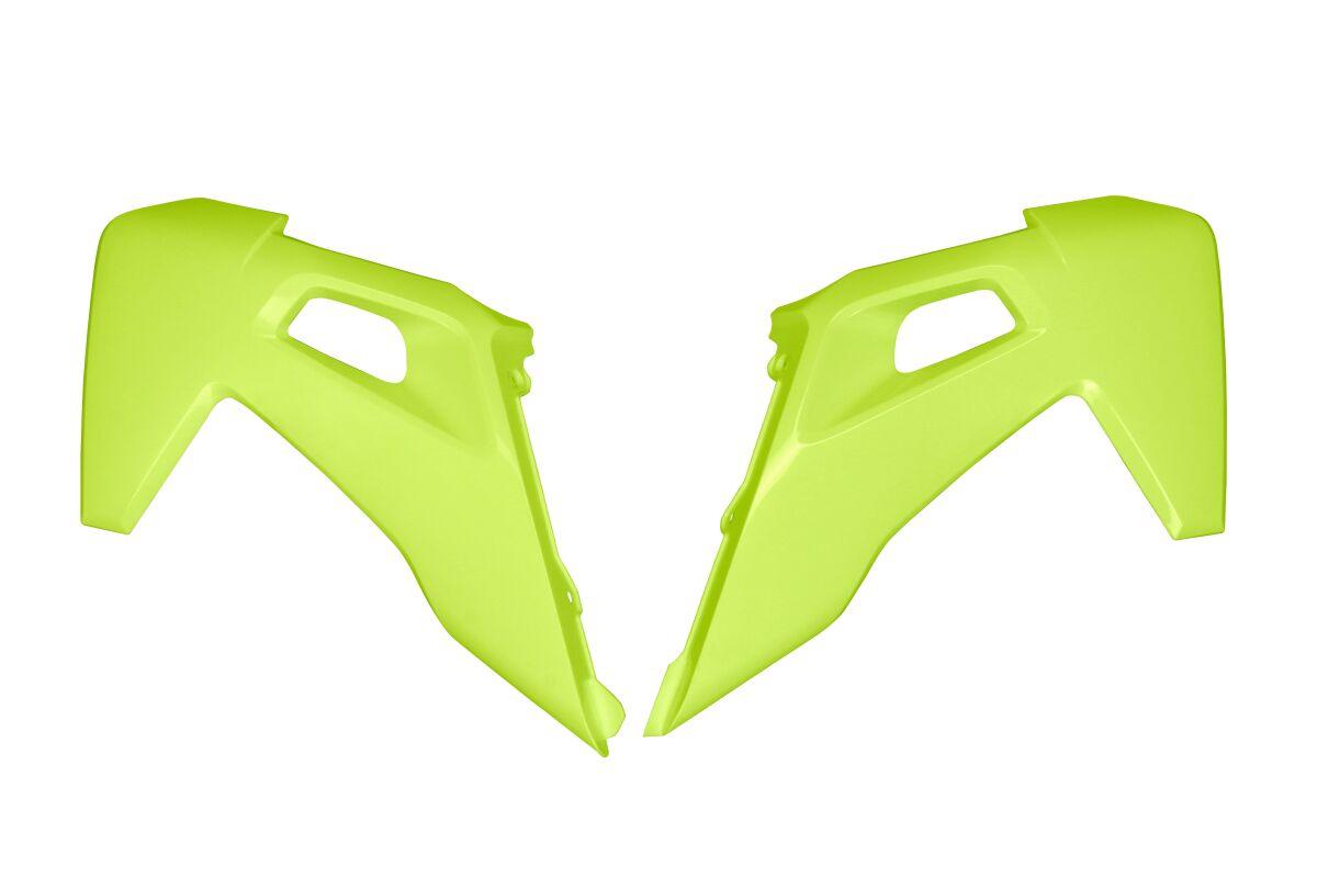 Ufo Fluorescent Yellow Hu03390#Dflu - Radiator Scoops For Husqvarna Fc250 2016-2022