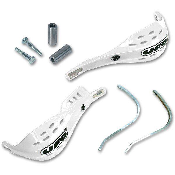 PM01625@041 - UFO Jumpy Supermotard Hand Guards For Pro Taper Handlebars - White