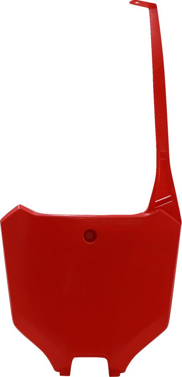 HO05607#070 - UFO Front Number Board For Honda CRF250R 2022-2025 - Red