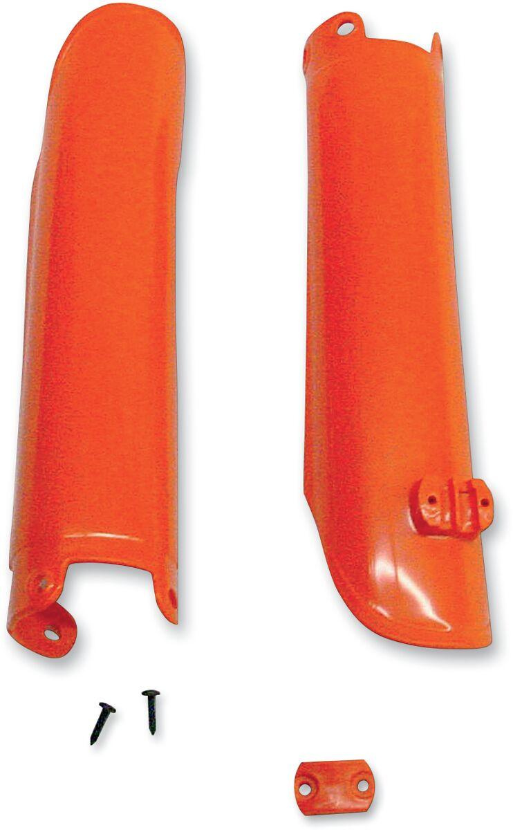 KT03064@127 - UFO Fork Guards For KTM EXC125 2001-2007 - Orange