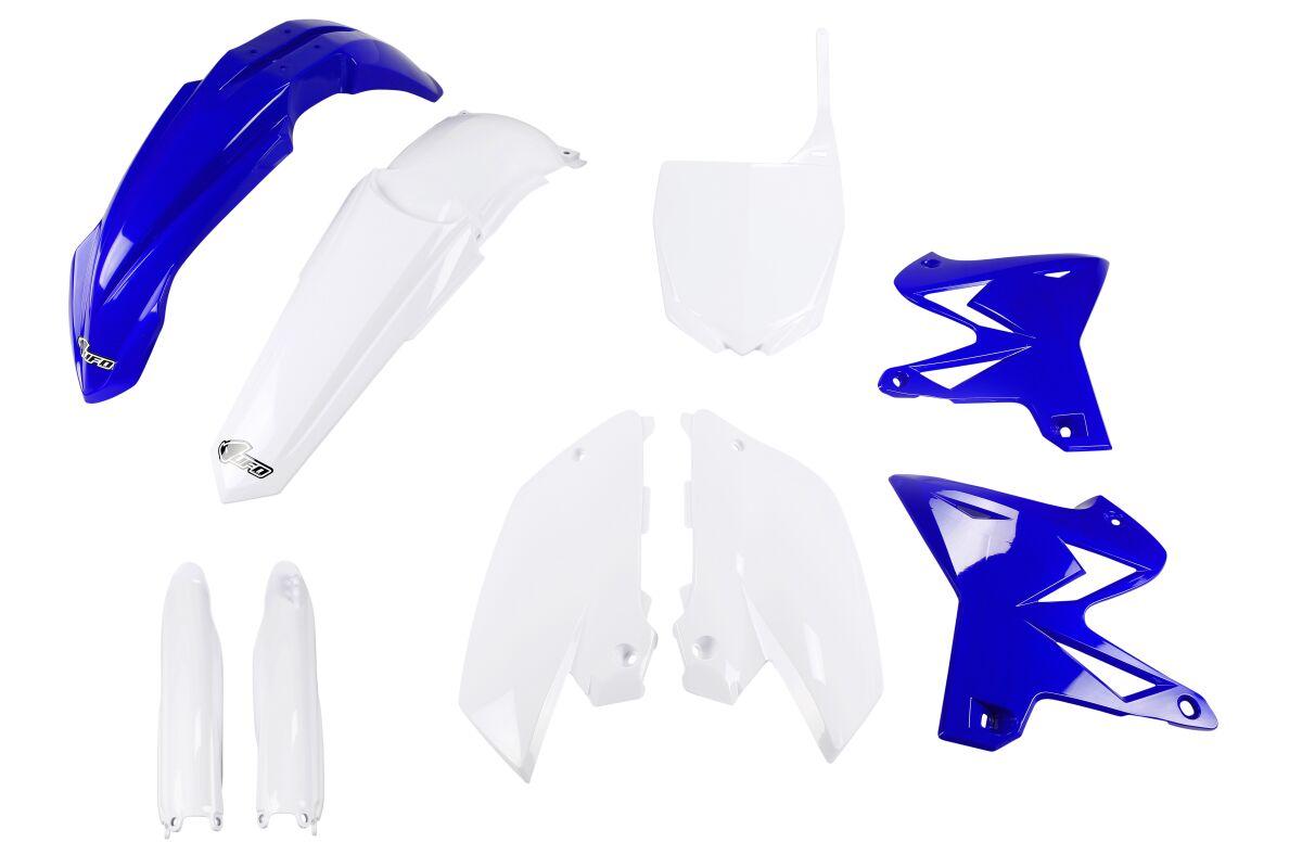 YAKIT312F@999W - UFO Restyled Plastics Kit For Yamaha YZ125 2003-2014 - Blue/OEM 2013/White