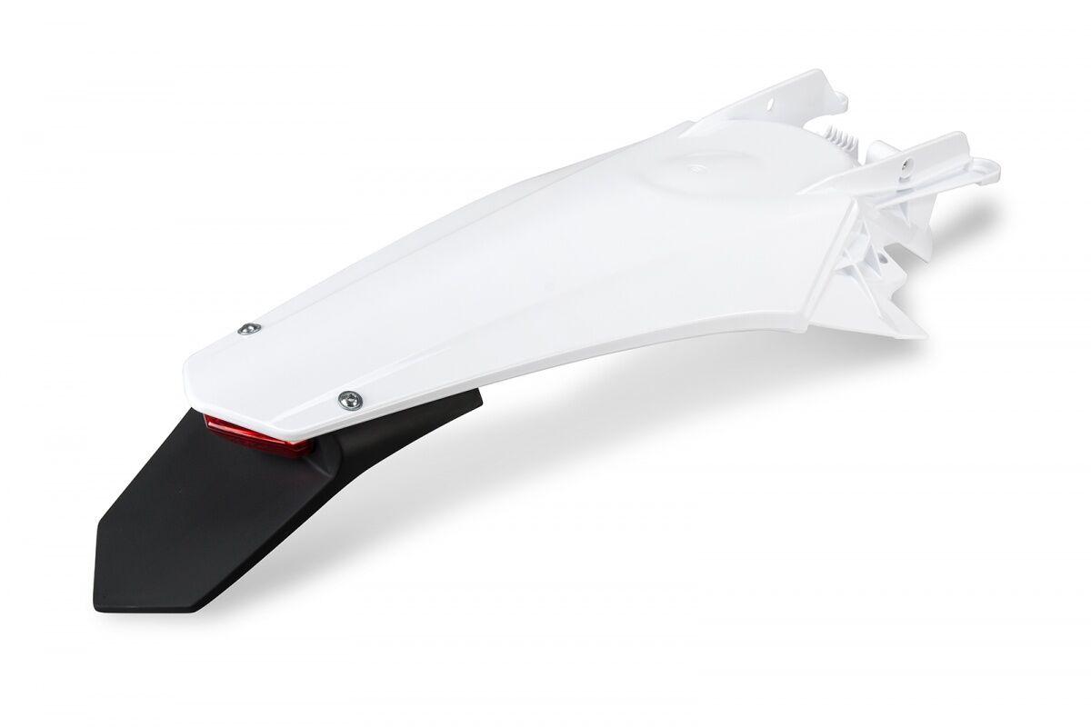 GG07127#041 - UFO Fender With LED Light For Gas Gas EC 250 2021-2023 Rear - White