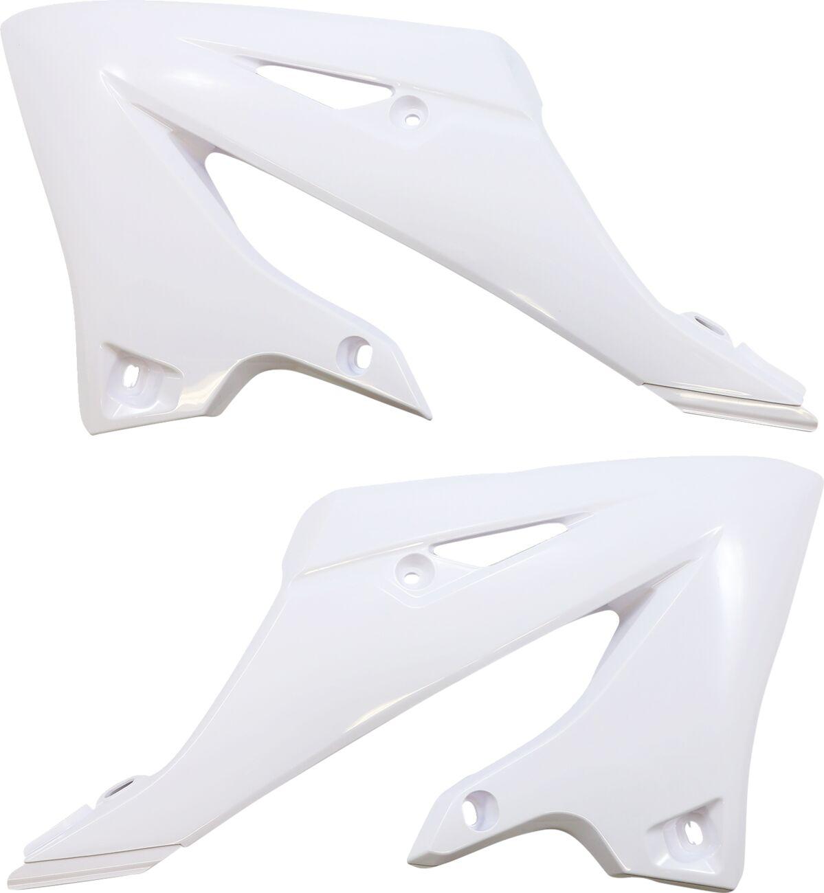 Ufo White Ya04876#046 - Radiator Scoops For Yamaha Yz125 2022-2025