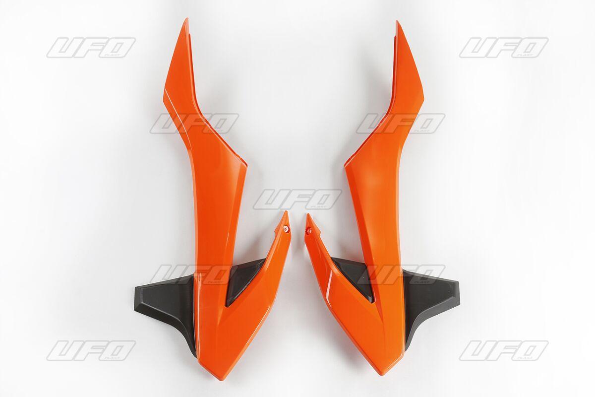 KT04085#999X - UFO Radiator Scoops For KTM SX85 2018-2024 - Black/Orange