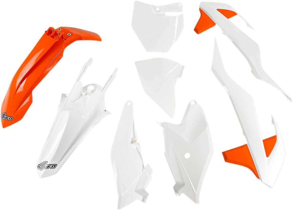 Ufo Oem 2019/Orange/White Ktkit519@999W - Plastics Kit For Ktm Sx85 2018-2024