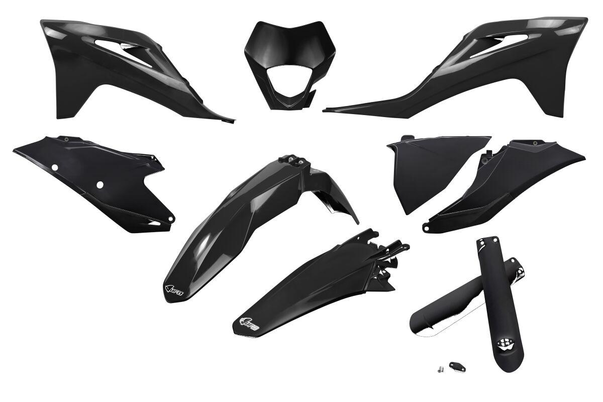 GGKIT703F@001 - UFO Plastics Kit For Gas Gas EC 250 2021-2023 - Black
