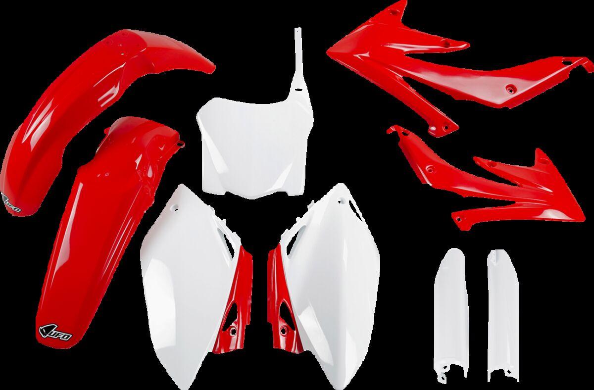 Ufo Oem/Red/White Hokit110bf@999 - Plastics Kit For Honda Crf450r 2008