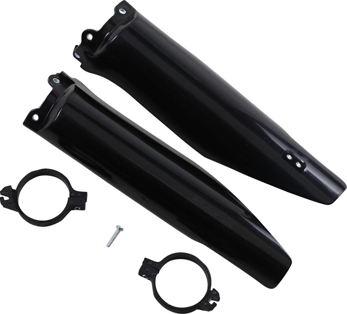 Ufo Black Ka03760#001 - Fork Guards For Kawasaki Kx125 2004-2008