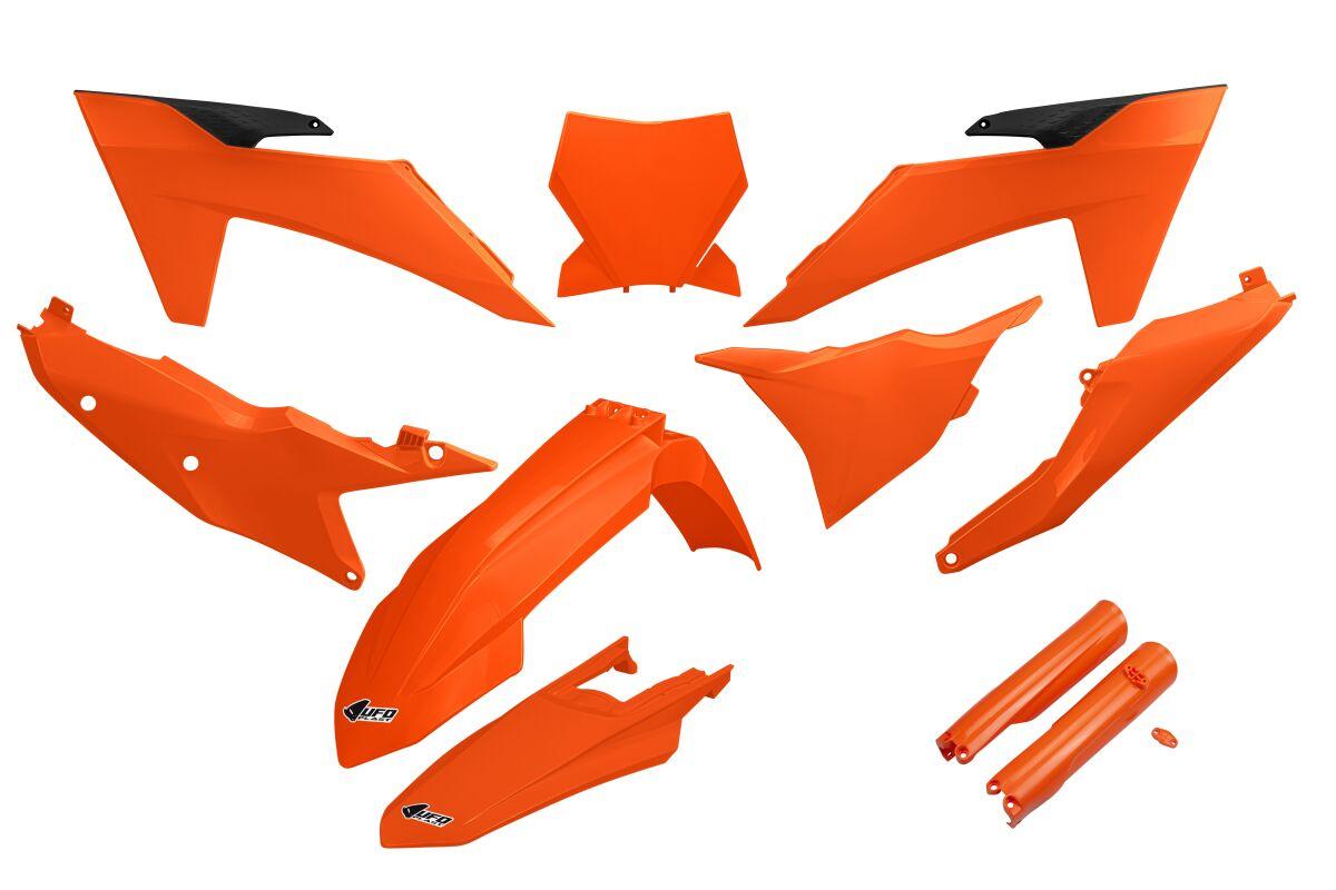 Ufo Orange Ktkit529f@127 - Plastics Kit For Ktm Sx125 2023-2024