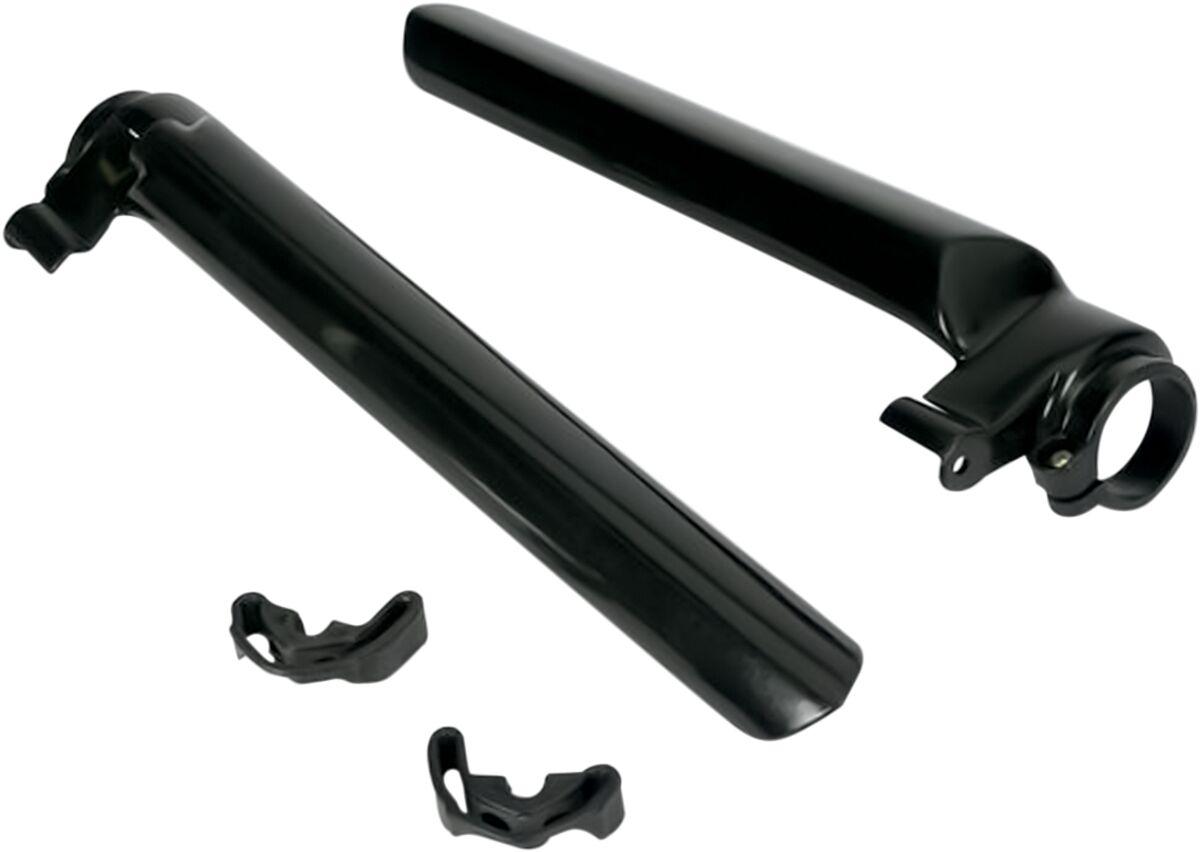 Ufo Black Kt03025@001 - Fork Guards For Ktm Exc125 1993-1997