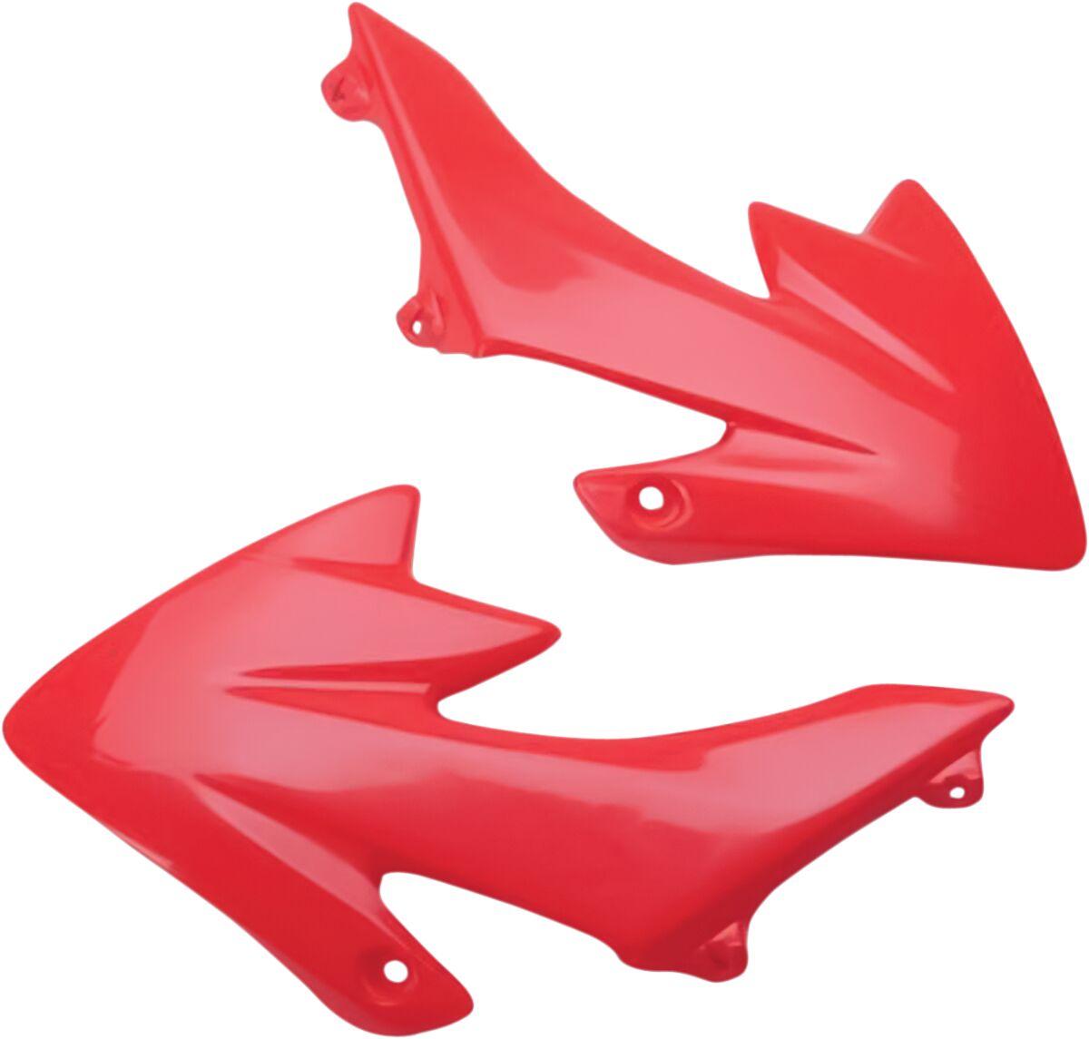 HO03643#070 - UFO Radiator Scoops For Honda CRF50F 2004-2025 - CR Red