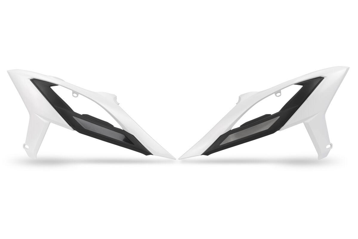 Ufo White Be02003#043 - Radiator Scoops For Beta Rr 250 2023-2025