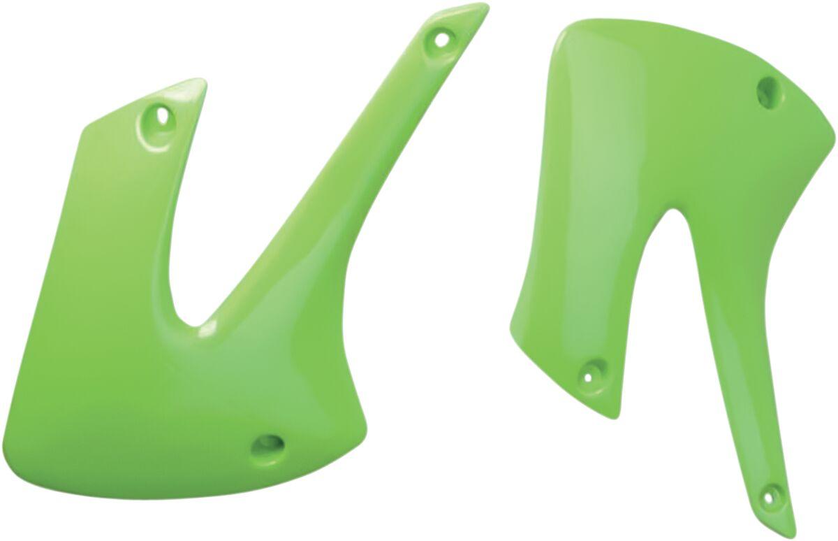 Ufo Kx Green Ka03717#026 - Radiator Scoops For Kawasaki Kx 85 2001-2006