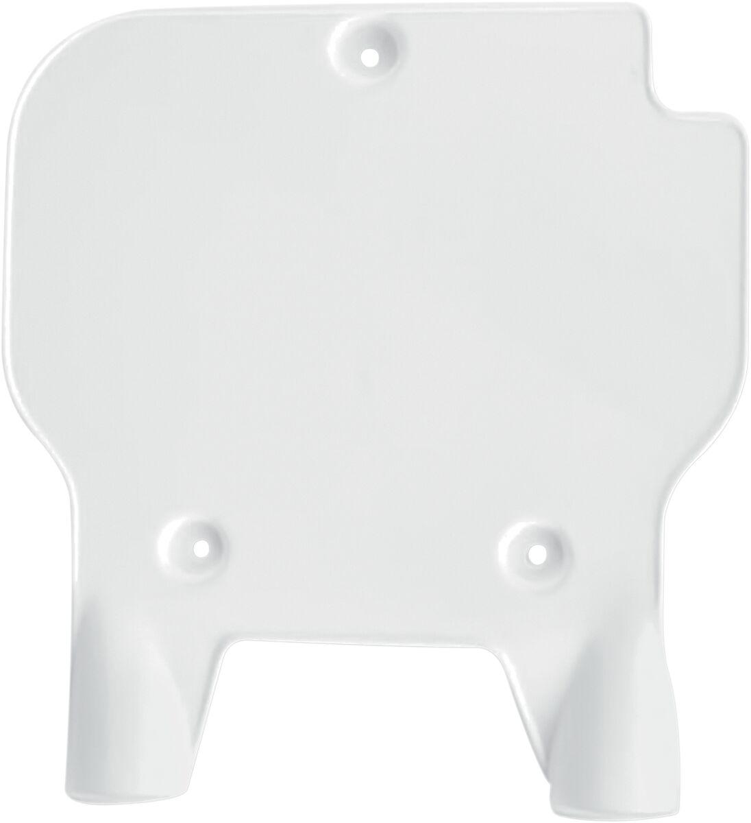 Ufo White Ka02761#047 - Front Number Board For Kawasaki Kx80 1991-1997