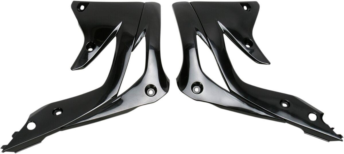 Ufo Black Ka04719#001 - Radiator Scoops For Kawasaki Kxf450 2012-2015