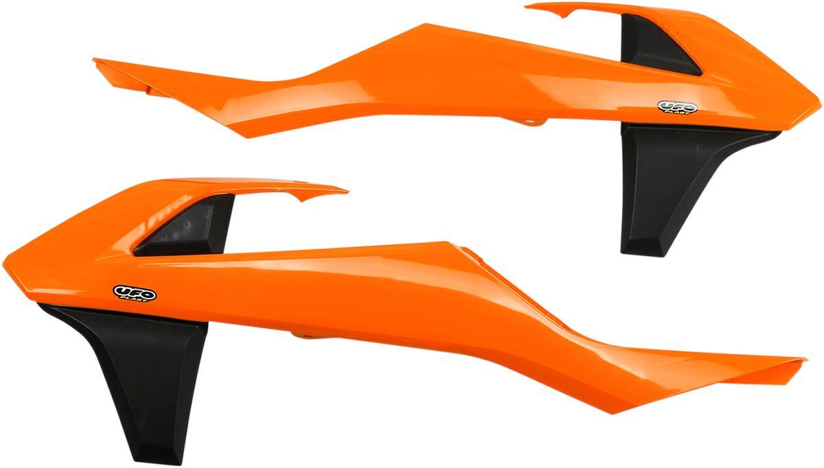 Ufo Oem Orange/Black Kt04061#999 - Radiator Scoops For Ktm Exc250 2017