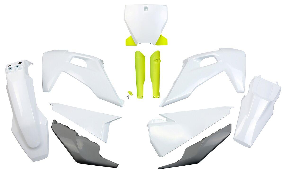 HUKIT622F@999X - UFO Plastics Kit For Husqvarna FC250 2019-2022 - Grey/OEM 2020/White/Yellow