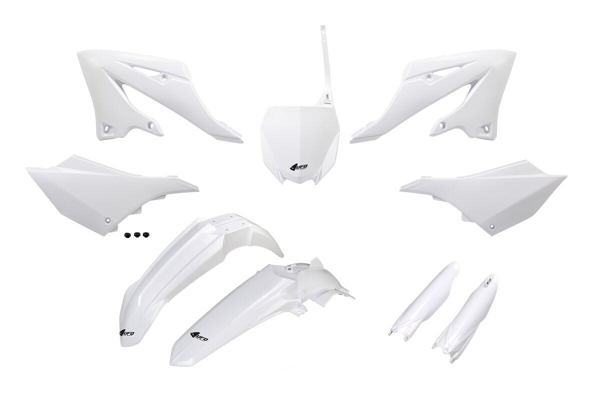 Ufo White Yakit324f@046 - Plastics Kit For Yamaha Yz125 2022-2025