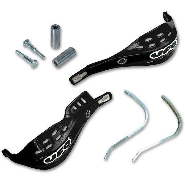 PM01625#001 - UFO Jumpy Supermotard Hand Guards For Pro Taper Handlebars - Black