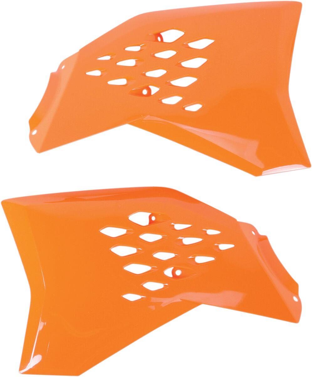KT04009#127 - UFO Radiator Scoops For KTM SX65 2009-2015 - KTM Orange