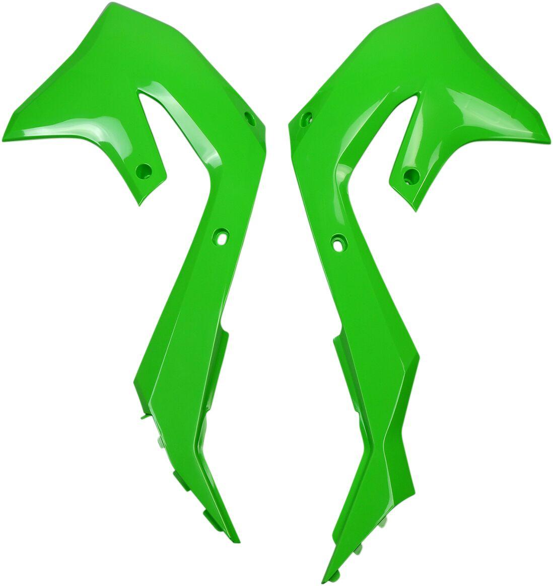 Ufo Green Ka04751#026 - Radiator Scoops For Kawasaki Kx250 2021-2024
