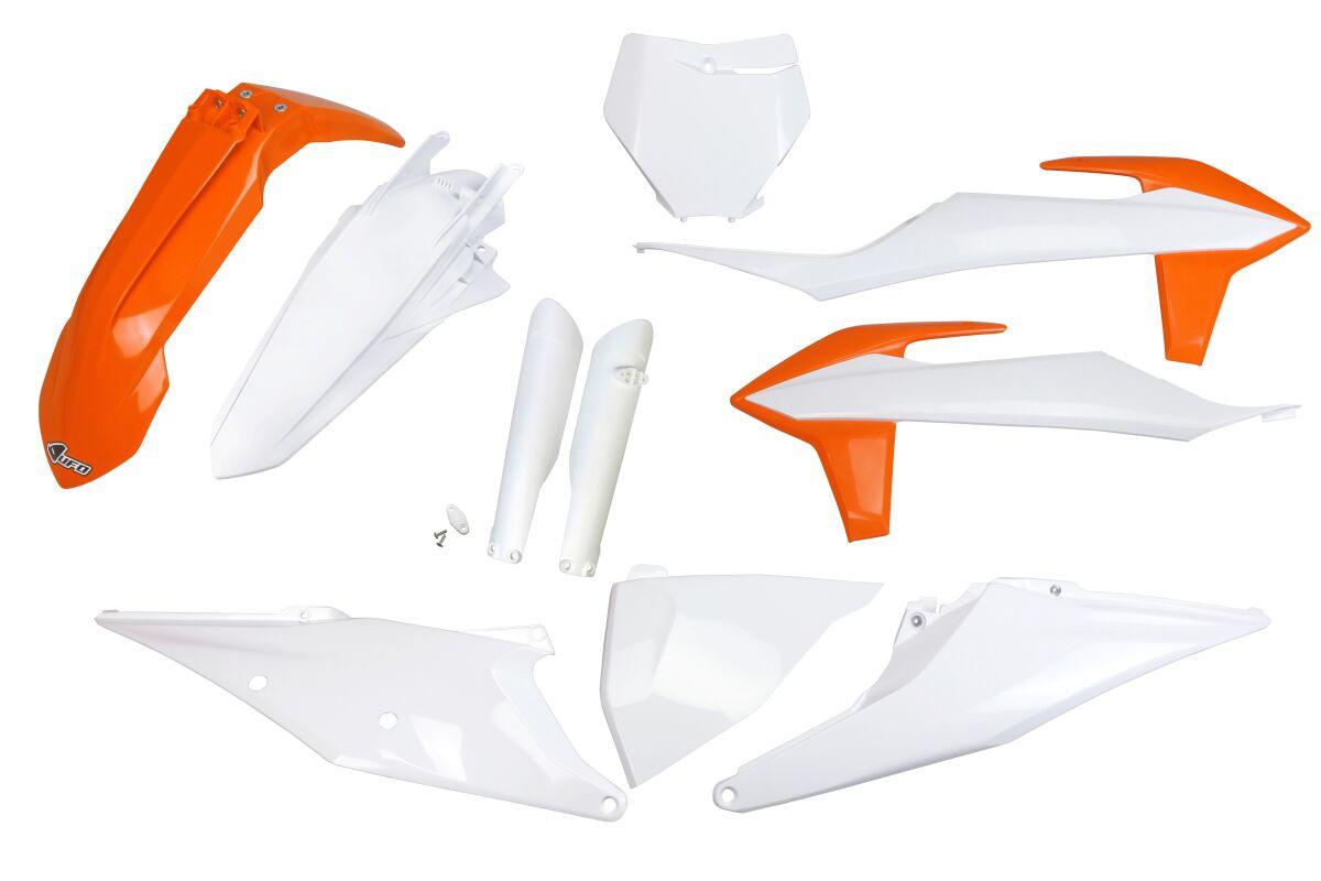 KTKIT522F@999X - UFO Plastics Kit For KTM SX125 2019-2022 - OEM/Orange/White