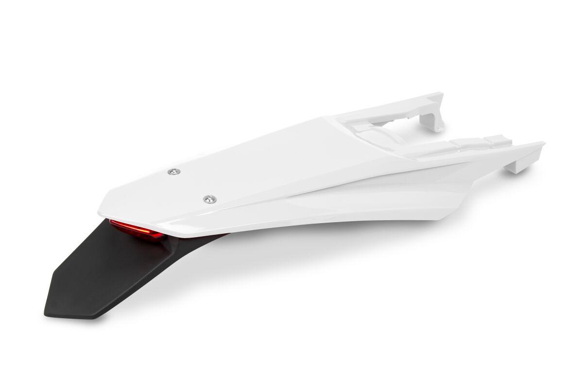 KT05022#042 - UFO Fender With LED Light For KTM EXC150 TBI 2024-2025 Rear - White