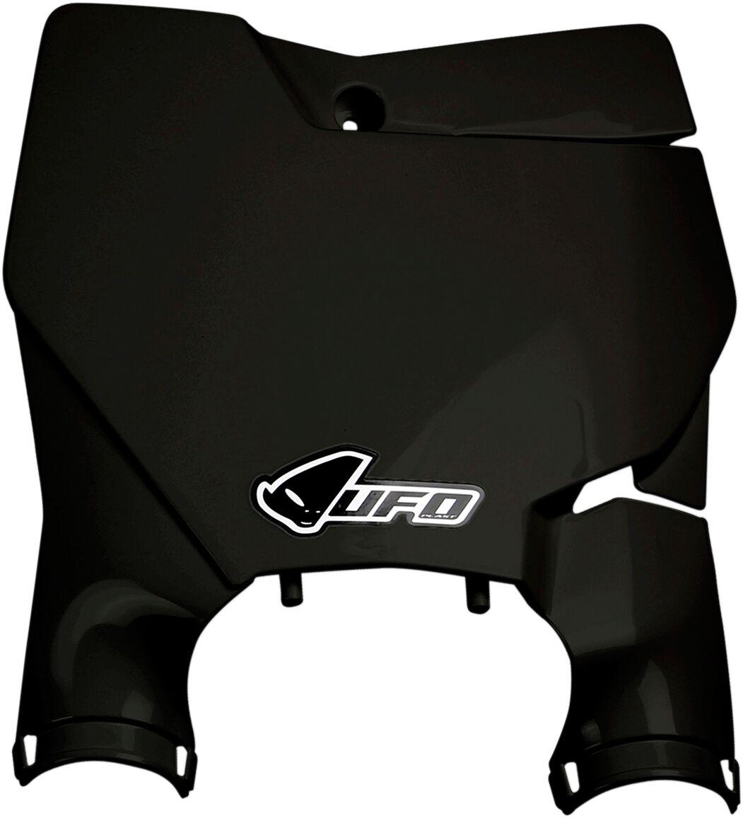 Ufo Black Kt04080#001 - Stadium Front Number Board With Fork Guards For Ktm Sx125 2016-2022