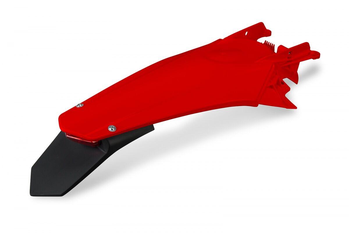 Ufo Finished Gg07127#062 - Fender With Led Light For Gas Gas Ec 250 2021-2023 Rear - Red