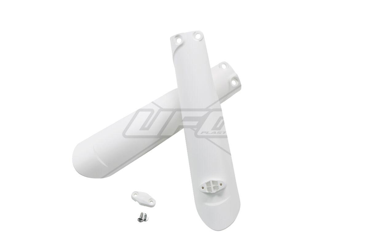 Ufo White Kt04055#047 - Fork Guards For Ktm Exc125 2015-2016