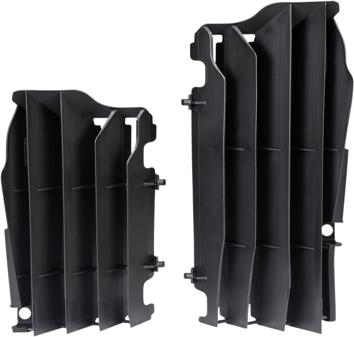 Ufo Black Ac02470 - Radiator Louvres For Kawasaki Kxf450 2016-2020