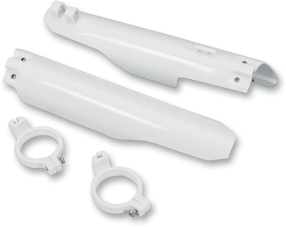 Ufo White Su03905@041 - Fork Guards For Suzuki Rm125 1999-2003