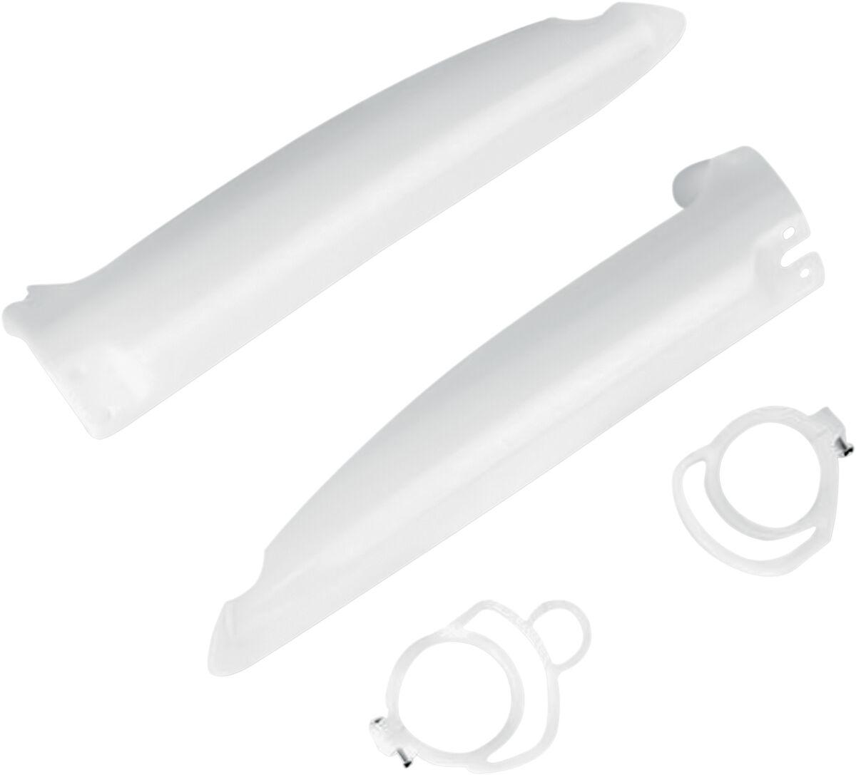 Ufo White Ka02770@280 - Fork Guards For Kawasaki Kx125 1994-1995