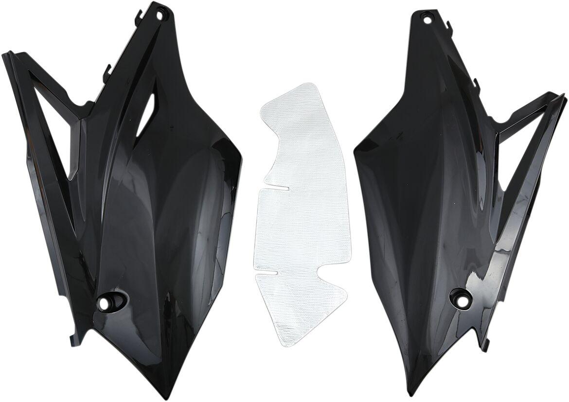 Ufo Black Ka04737#001 - Side Panels For Kawasaki Kxf250 2017-2020