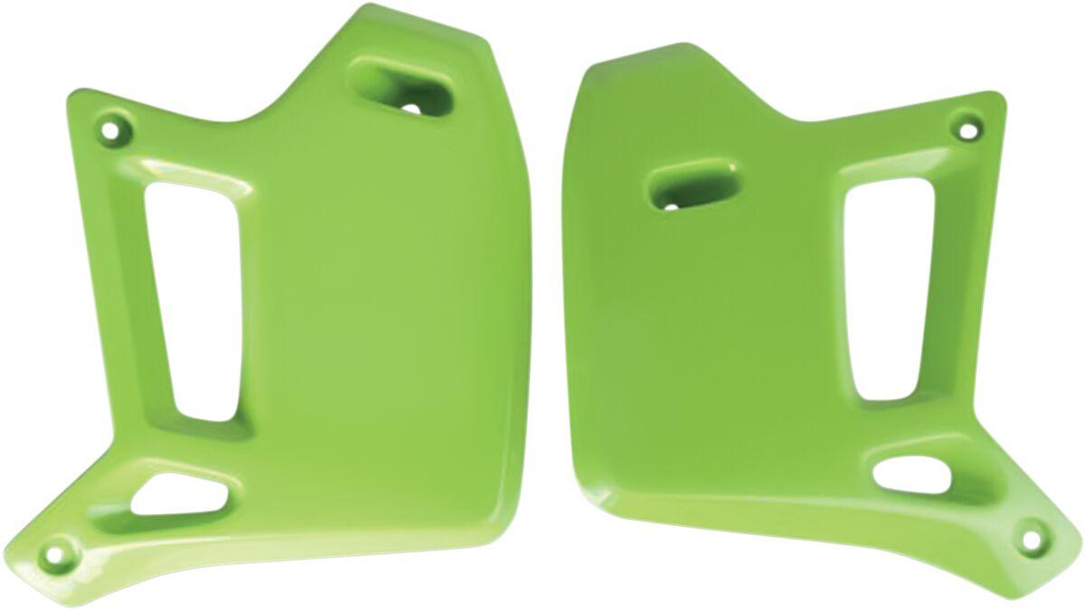 Ufo Kx Green Ka02714#026 - Radiator Scoops For Kawasaki Kdx200 1990-1994