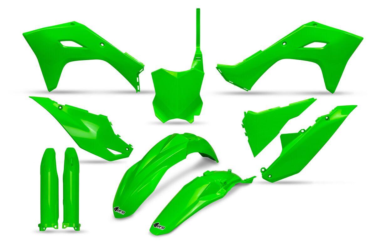 Ufo Fluorescent Green Kakit231f@Aflu - Restyled Plastics Kit For Kawasaki Kx450 2024-2025