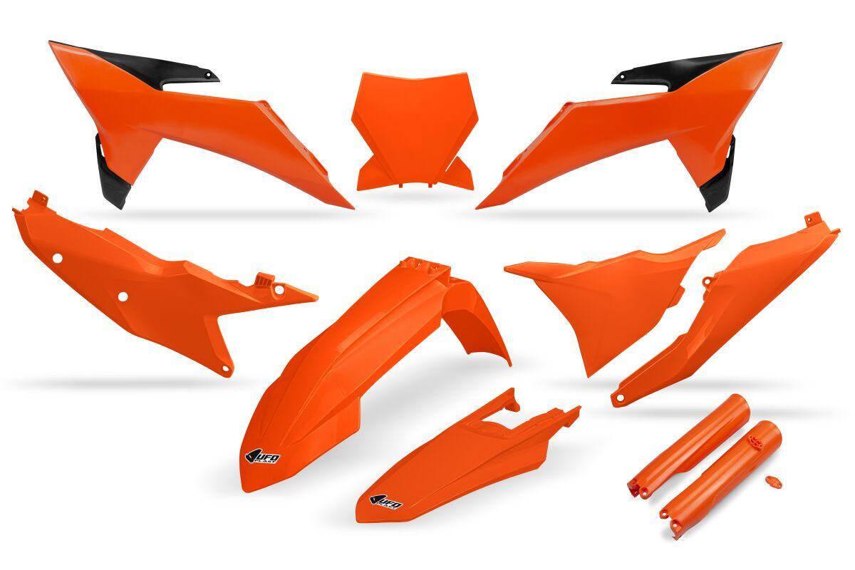 KTKIT532F@999 - UFO Plastics Kit For KTM SX125 2025-2026 - Black/Orange