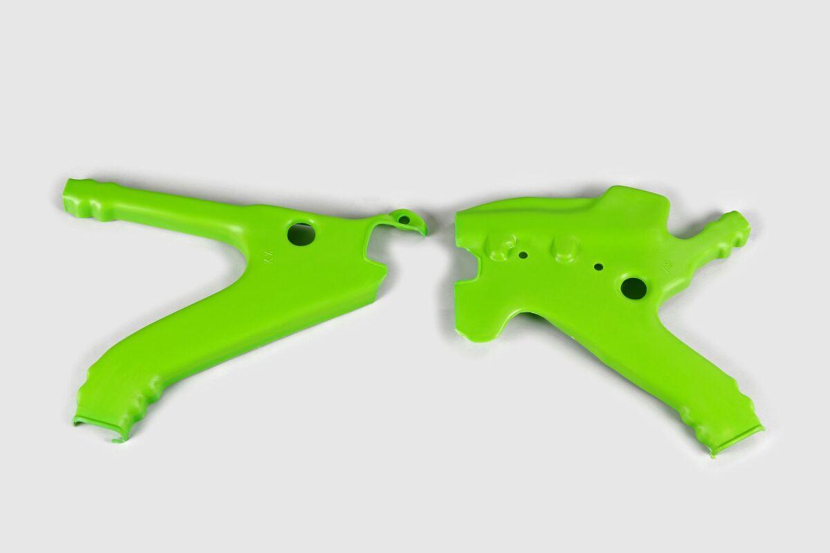 Ufo Green Ka02738#026 - Frame Guards For Kawasaki Kx125 1991