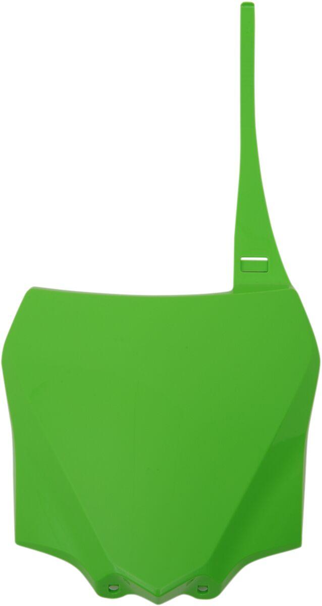 Ufo Kx Green Ka04730#026 - Front Number Board For Kawasaki Kx 112