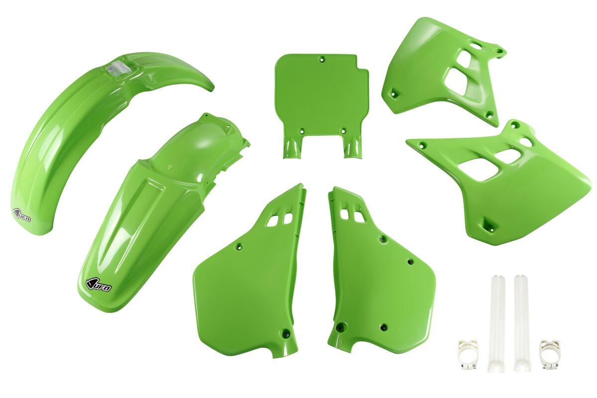 Ufo Kakit188f@999A - Plastics Kit For Kawasaki Kx250 1990-1991 Front/Left/Rear/Right