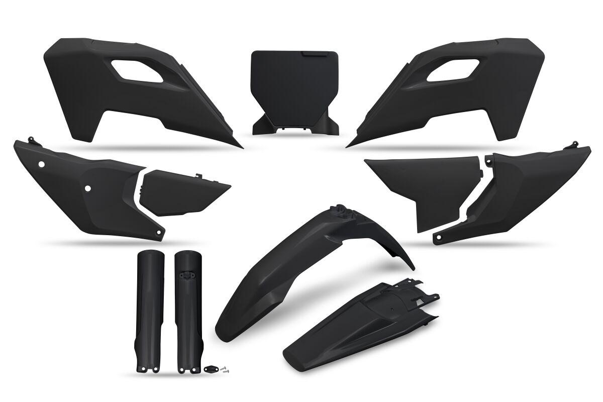 Ufo Black Hukit627f@001 - Plastics Kit For Husqvarna Fe250 2024-2025
