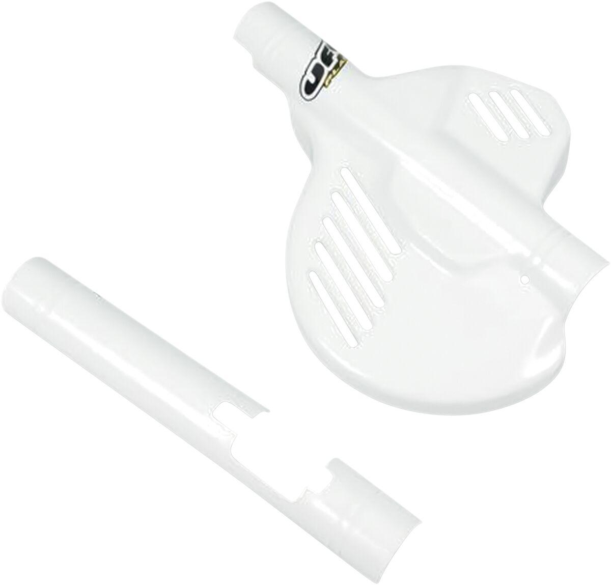 Ufo White Ho02605#041 - Front Brake Disc Protector For Honda Cr125 1985-1989
