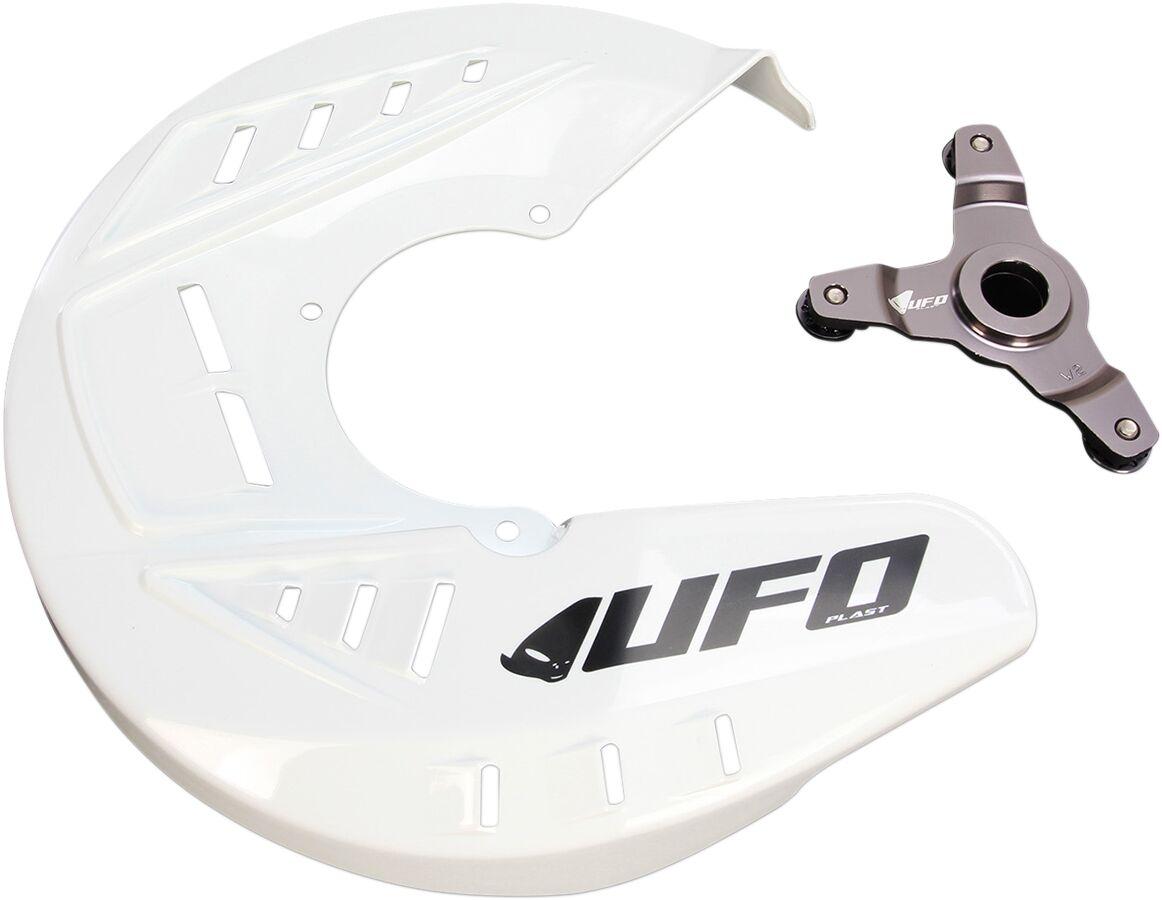 DC01002@041 - UFO Front Brake Disc Protector For Kawasaki KXF250 2013-2020 - White
