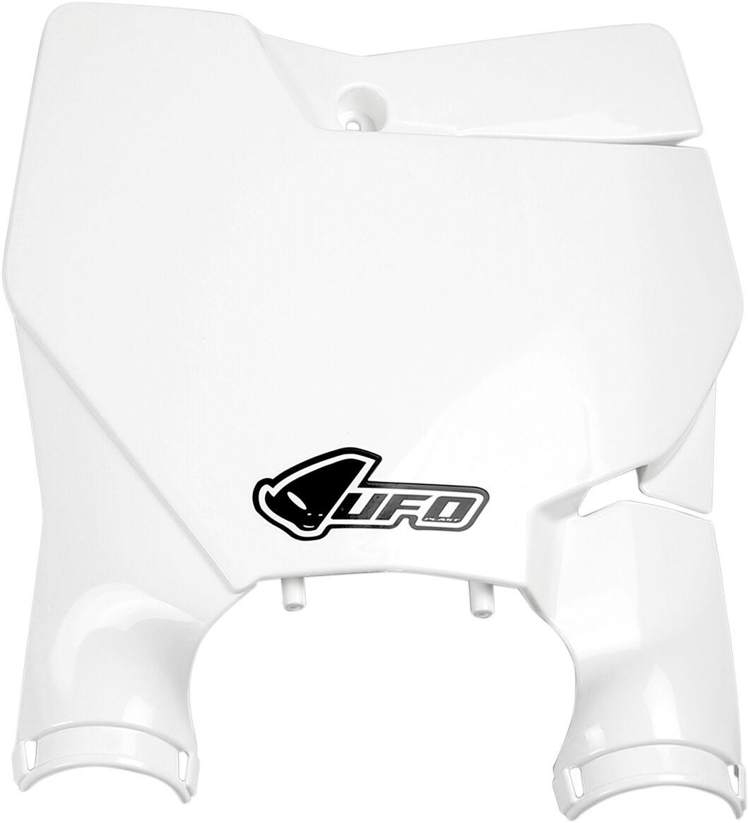 Ufo White Kt04080#047 - Stadium Front Number Board With Fork Guards For Ktm Sx125 2016-2022